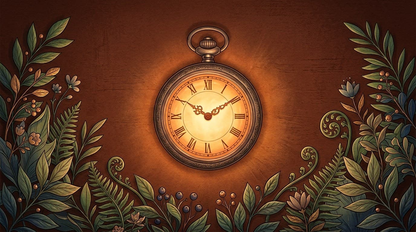Warm botanical banner illustrating a daily 90-second feelings check-in for children