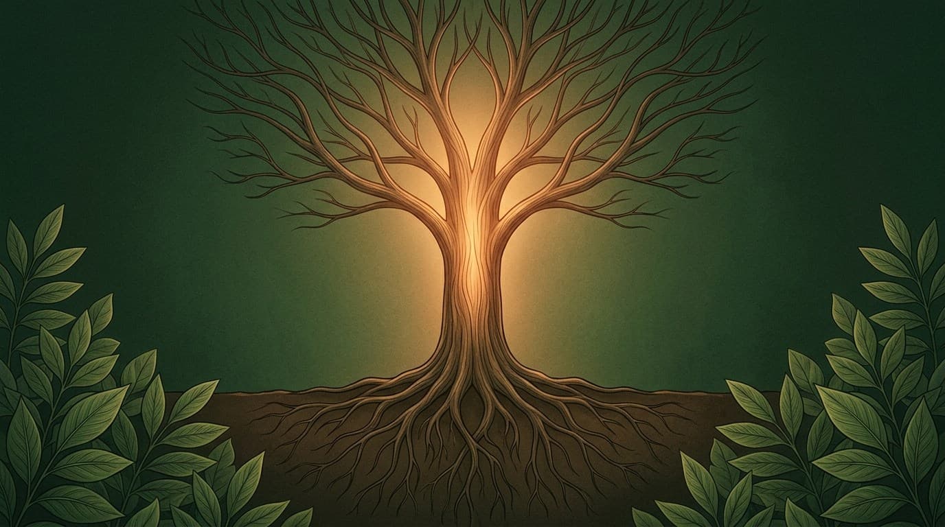 Calming botanical banner illustrating nervous system regulation exercises